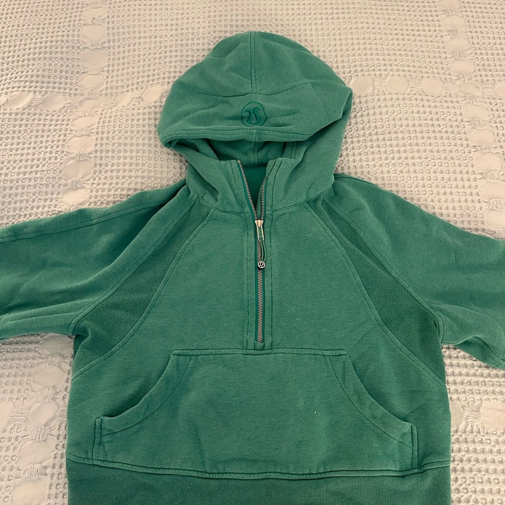 lululemon Green Women's Scuba Oversized Half Zip Hoodie